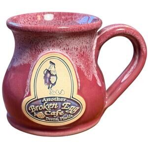 Deneen Pottery Another Broken Egg Cafe Mug Destin FL Hand Thrown Purple Glaze